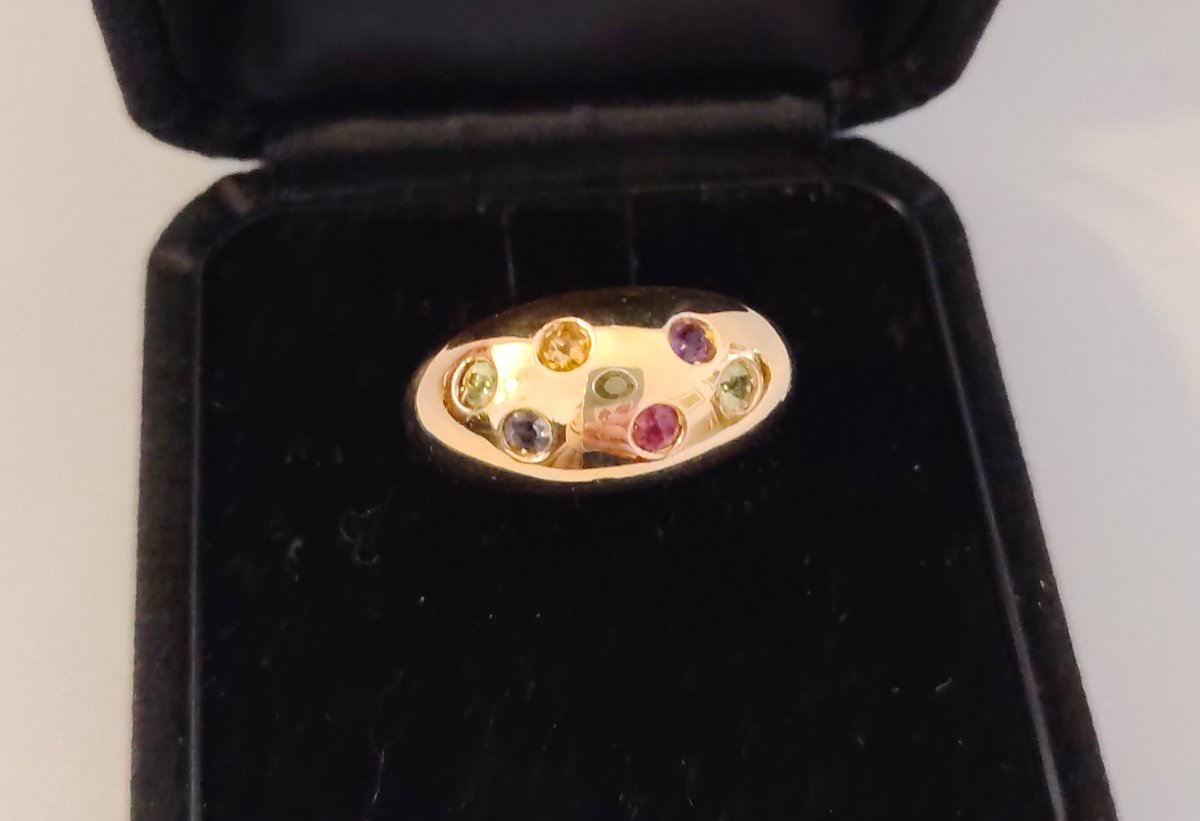 Yellow Gold And Gemstone Ring-photo-1