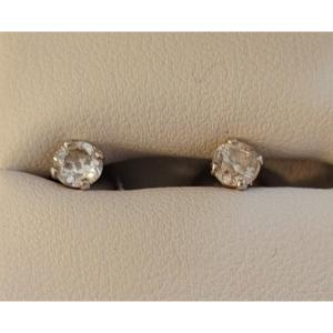 Pair Of White Gold And Diamond Stud Earrings