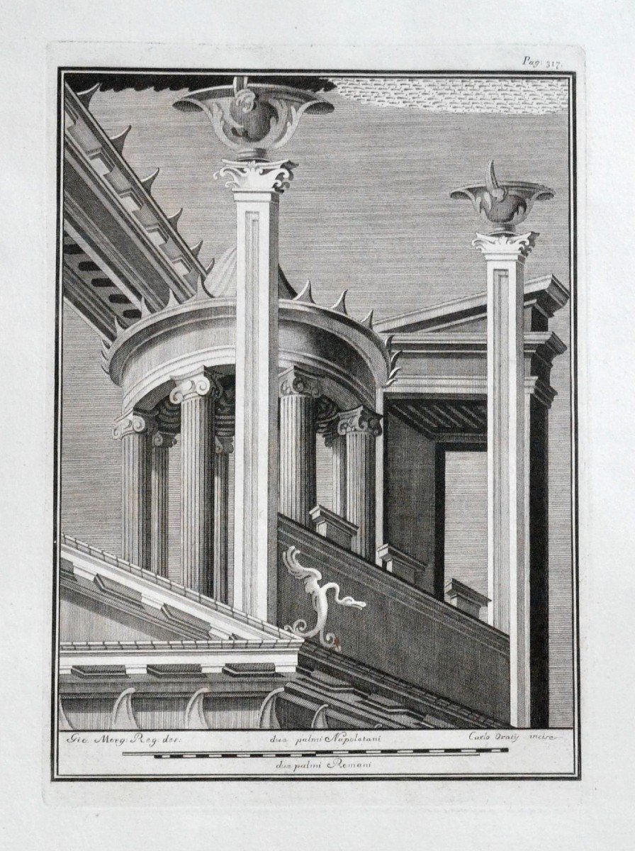 Architecture. 18th Century Engraving.