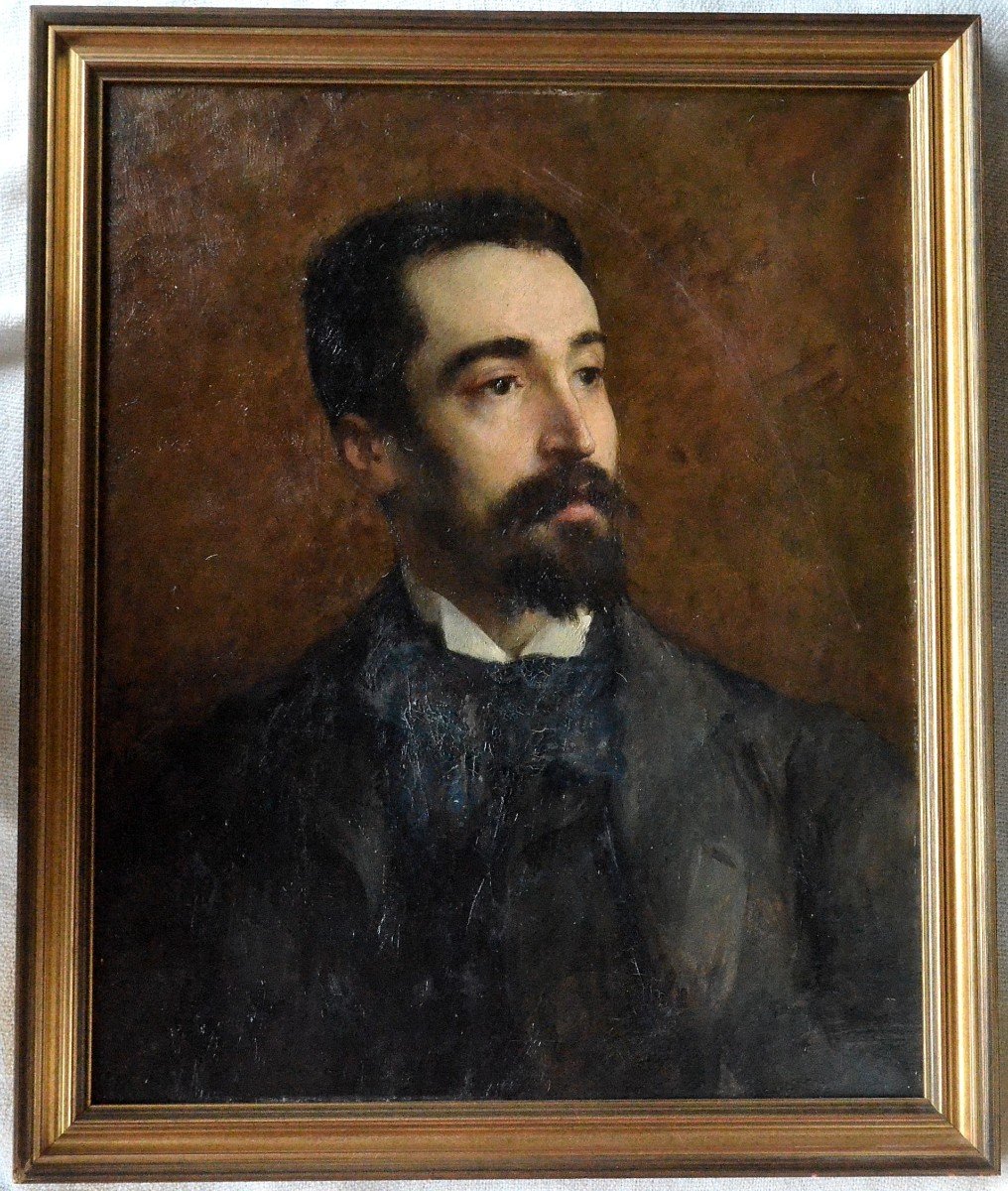 « Portrait d’homme » Henri-Léopold Lévy (1840 – 1904)-photo-2