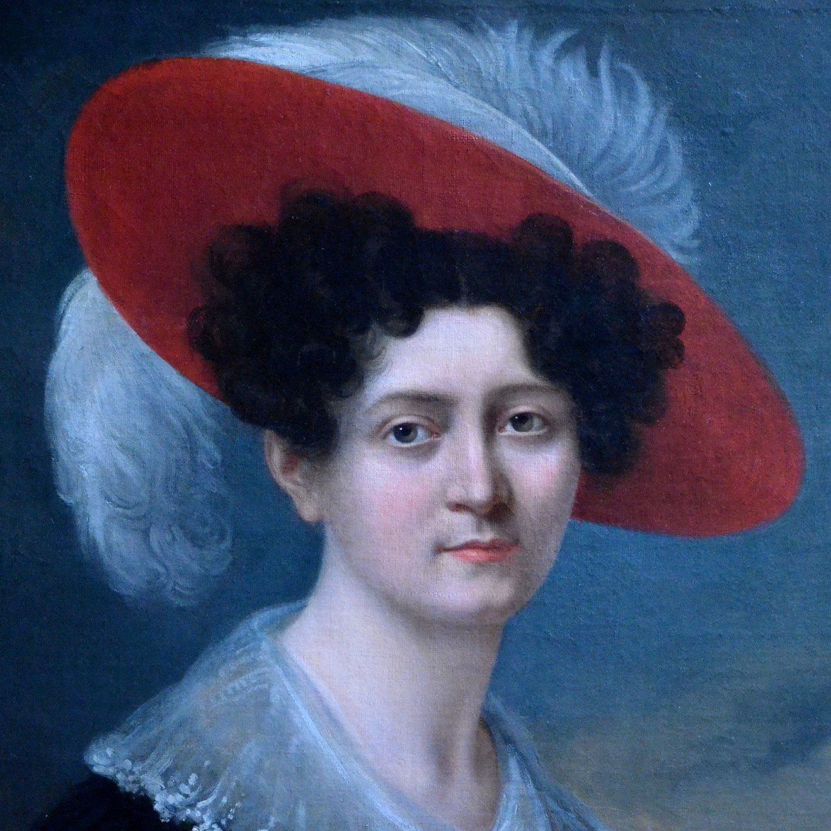 Portrait de la Marquise de Bourdeille (détail)