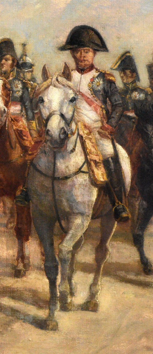 «Napoléon 1ier à cheval avec ses maréchaux.» Gustave Neymark.-photo-3