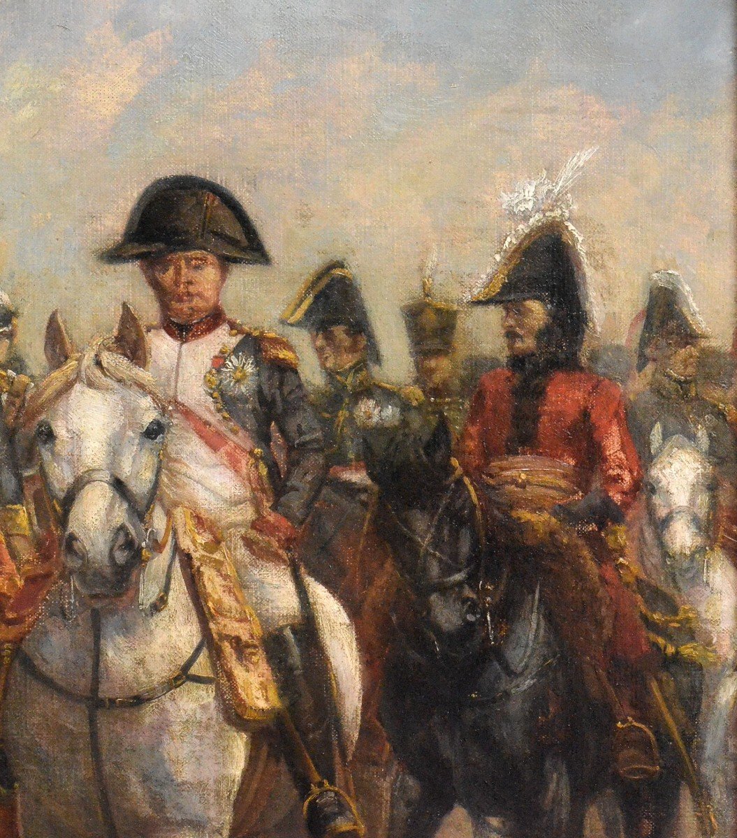 «Napoléon 1ier à cheval avec ses maréchaux.» Gustave Neymark.-photo-4