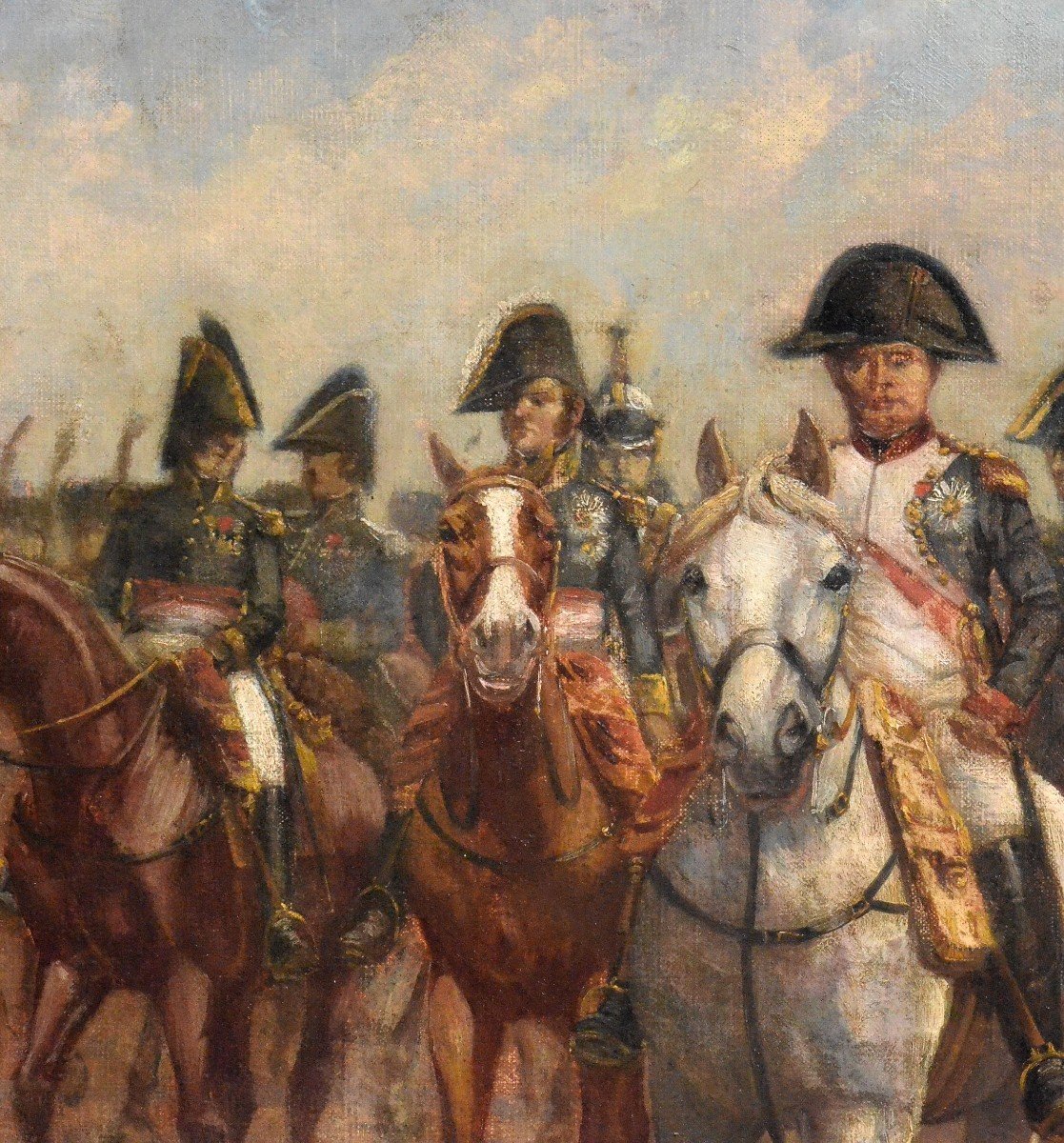 «Napoléon 1ier à cheval avec ses maréchaux.» Gustave Neymark.-photo-1