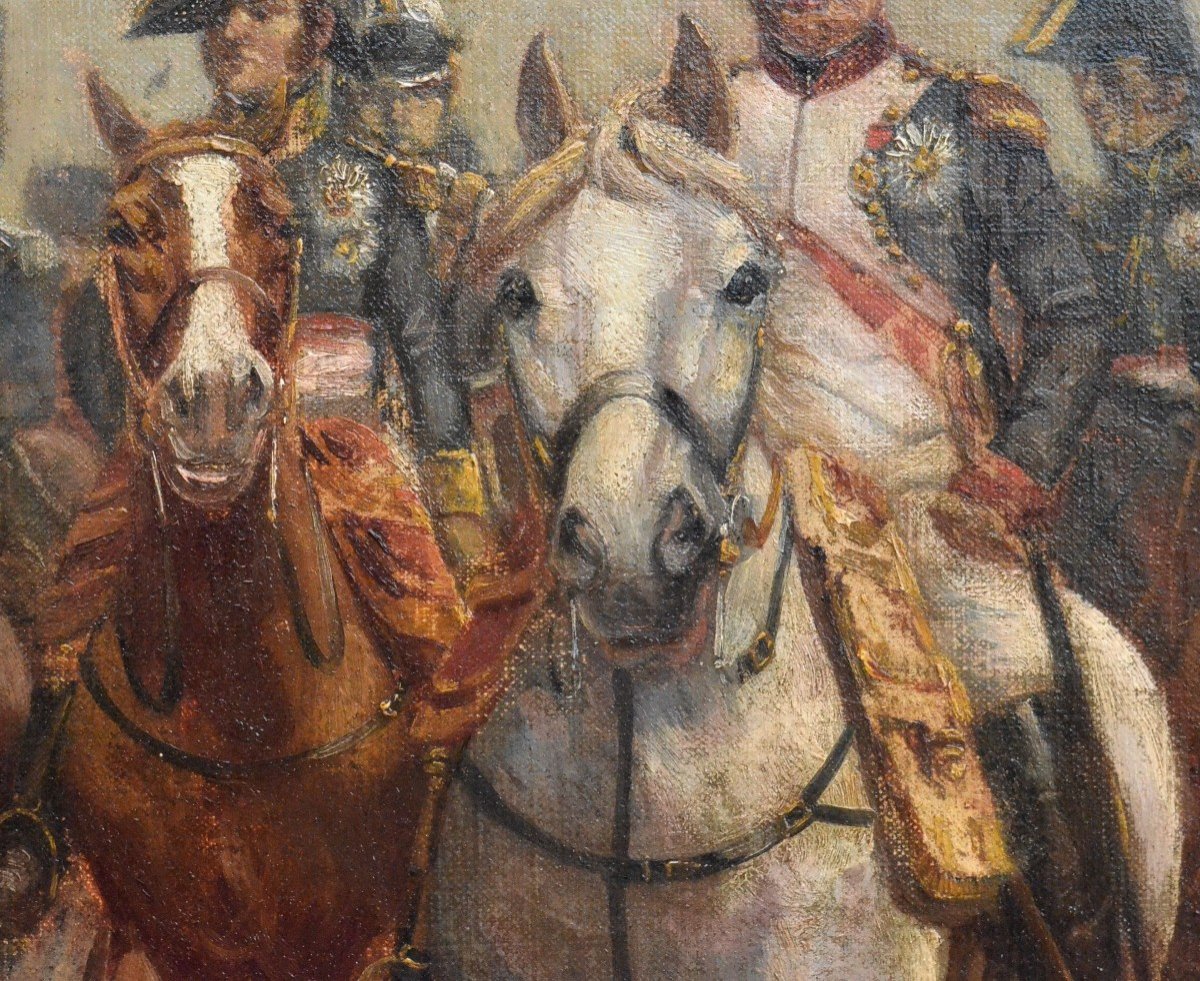 «Napoléon 1ier à cheval avec ses maréchaux.» Gustave Neymark.-photo-3
