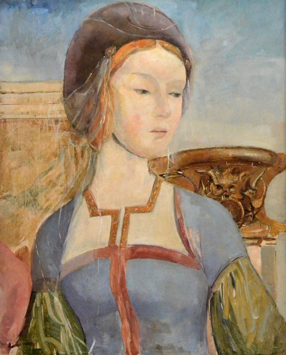 Jeune fille à la vasque antique.-photo-2