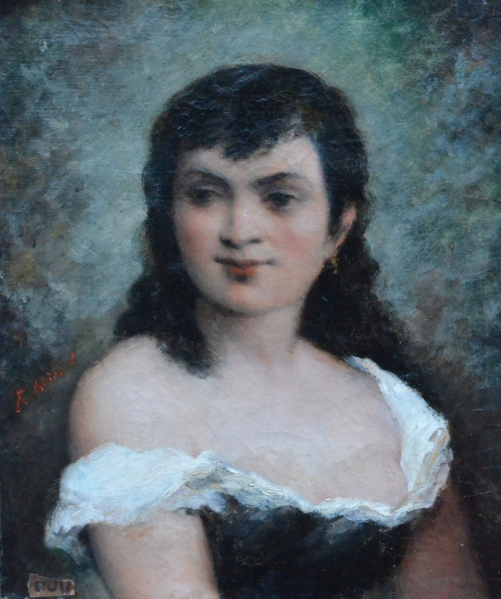 Pierre Miciol (1833 – 1905) « Jeune fille en décolleté »