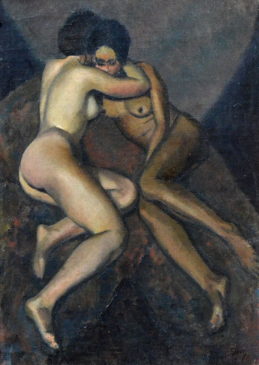 « Les deux amies (1925)» Jean DREYFUS-STERN (1890-1969)-photo-2