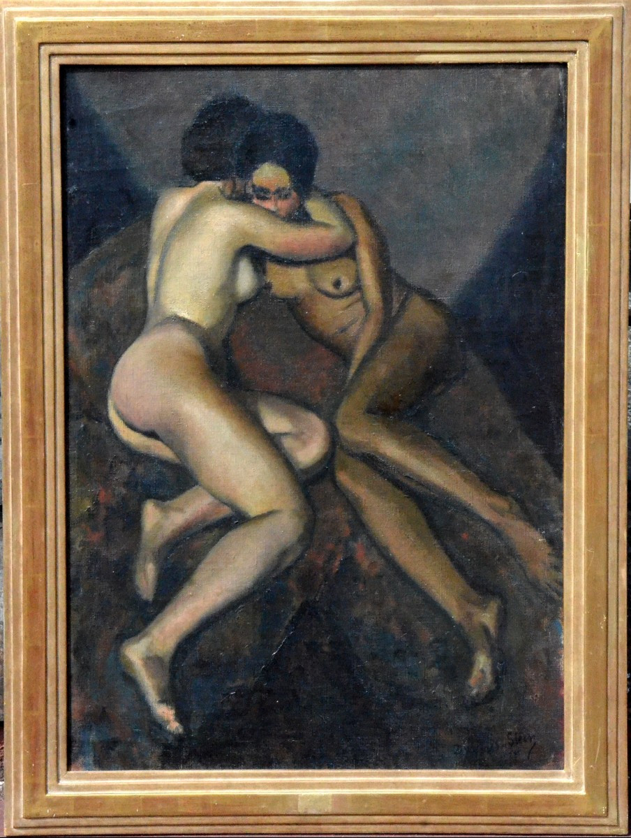 « Les deux amies (1925)» Jean DREYFUS-STERN (1890-1969)