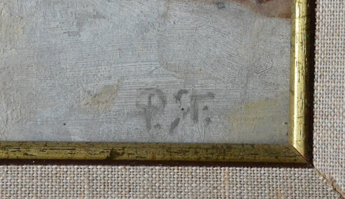 « Jardin enneigé » Paul Sterpin (1873 -1952)-photo-4