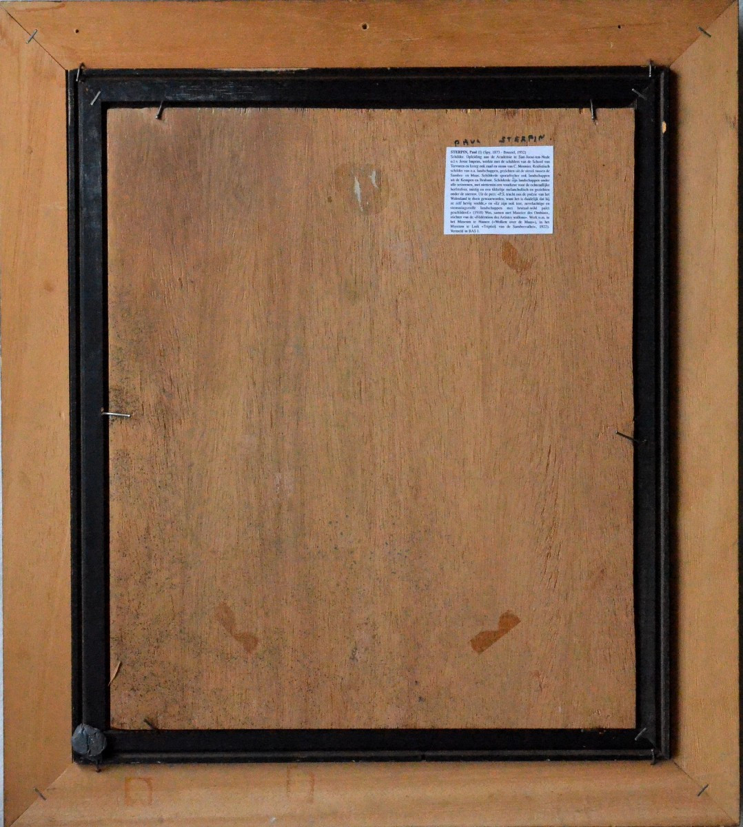 « Jardin enneigé » Paul Sterpin (1873 -1952)-photo-1