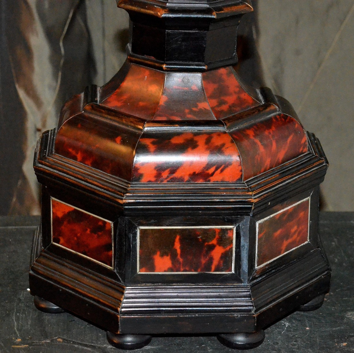 Important Crucifix Made Of Silver And Tortoiseshell.-photo-1