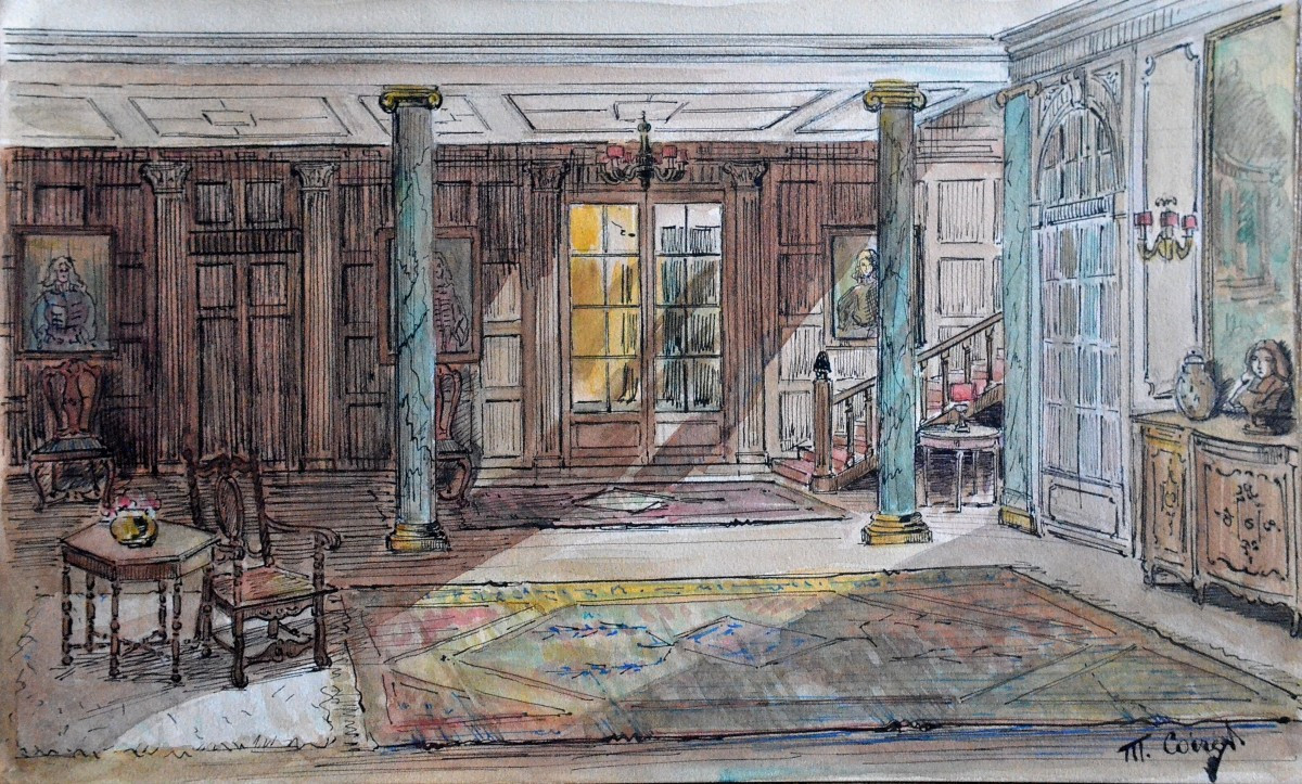 A Set Of 4 Interior Design Projects From The 1940s/50s-photo-2