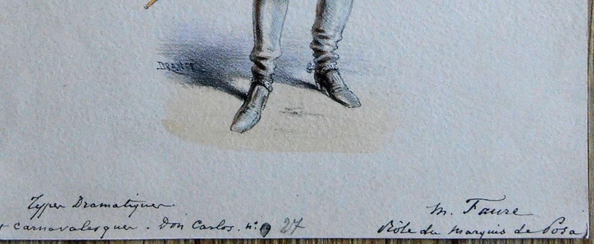  « Suite de 4 costumes de théâtre » Jules Draner (1833 – 1926)-photo-2