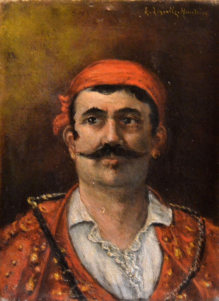 Homme au turban, à la moustache et à la boucle d’oreille.-photo-2