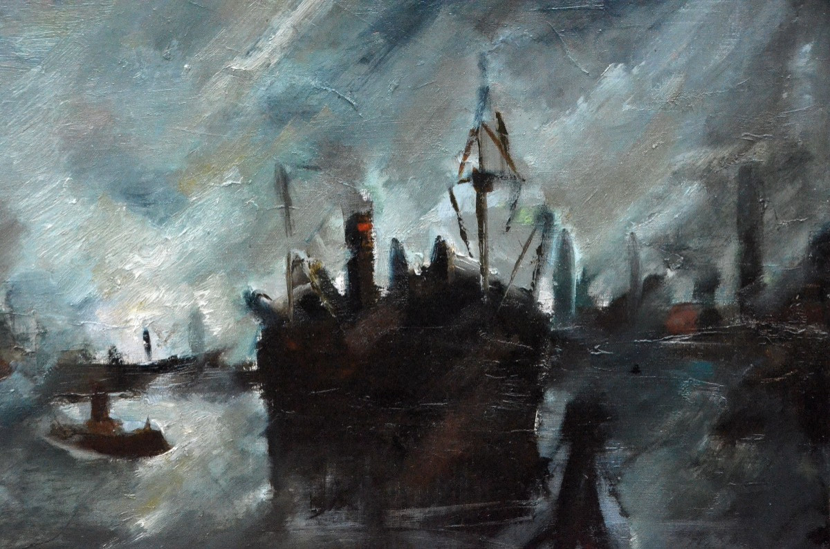 "the Sambre At Charleroi" By Pierre Paulus (1881 – 1959)-photo-2