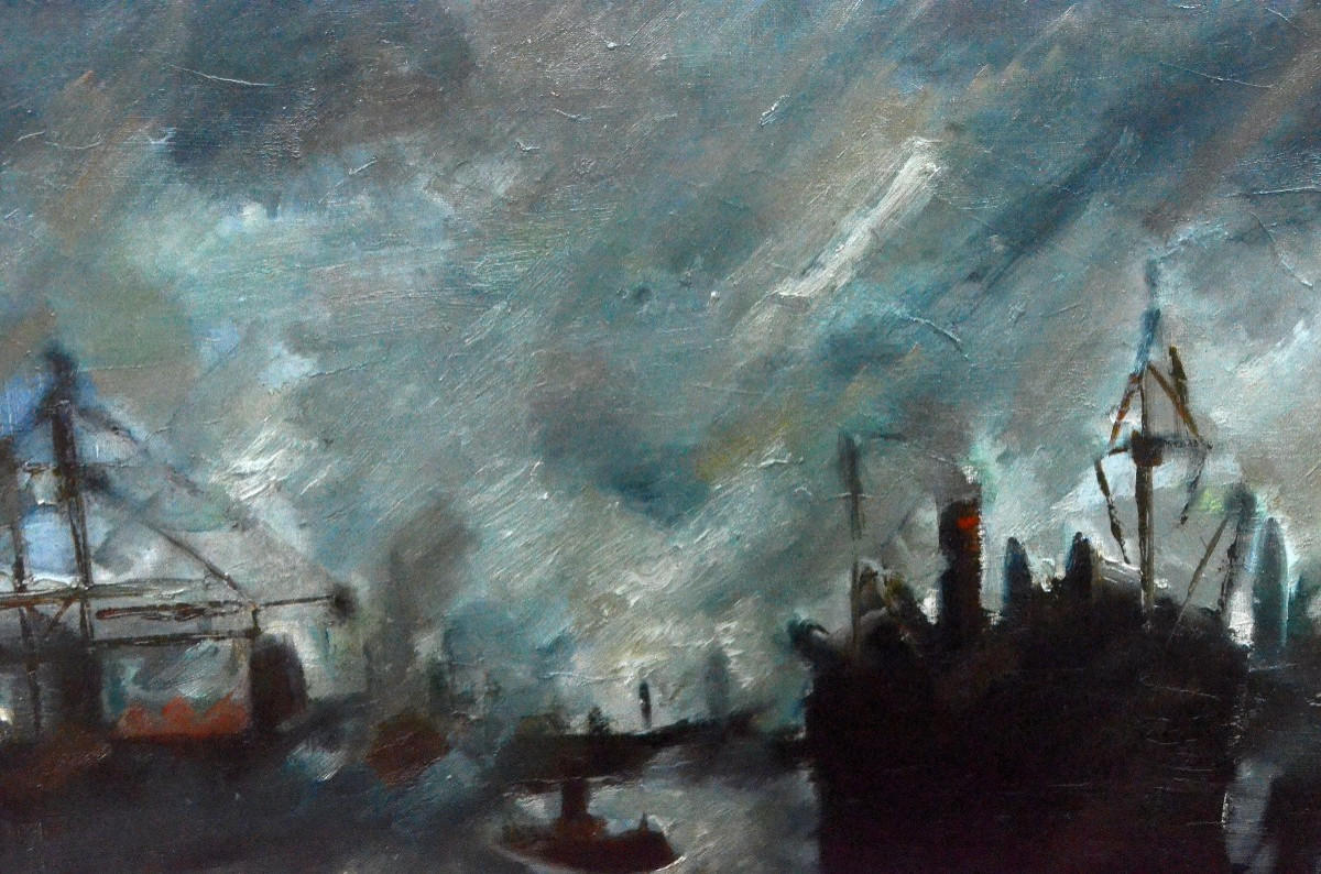 "the Sambre At Charleroi" By Pierre Paulus (1881 – 1959)-photo-4