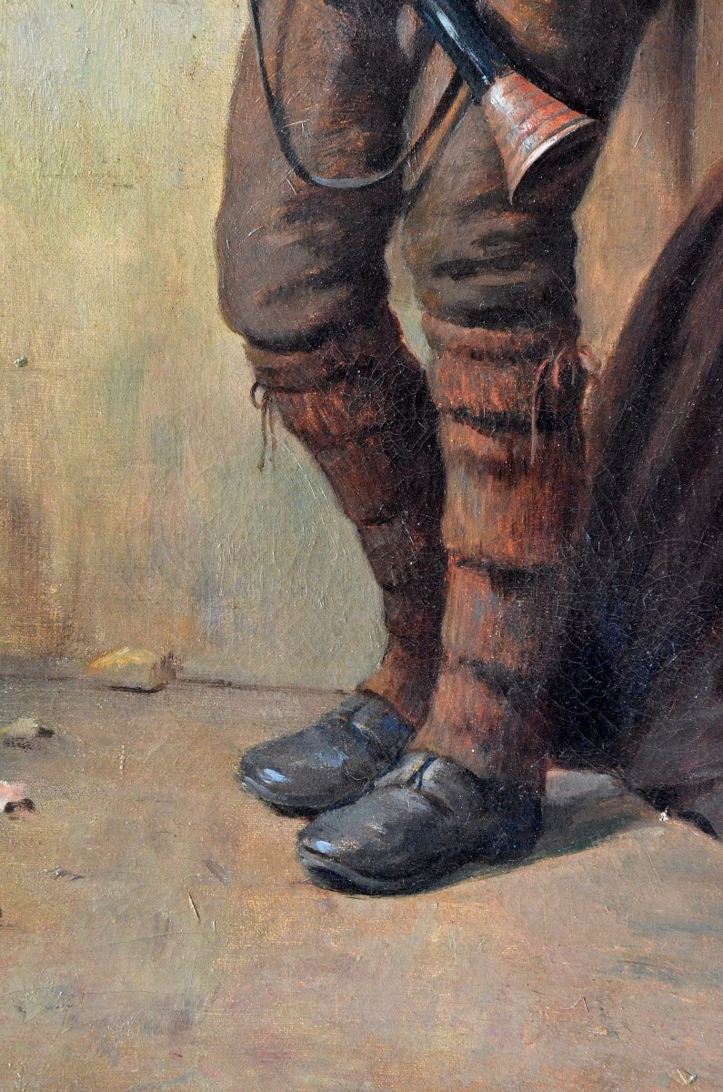 Le musicien ambulant à la cornemuse (détail).-photo-4