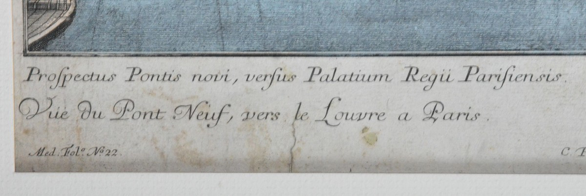  « Paris, Le pont neuf » Georg Balthasar Probst (1732-1801)-photo-2