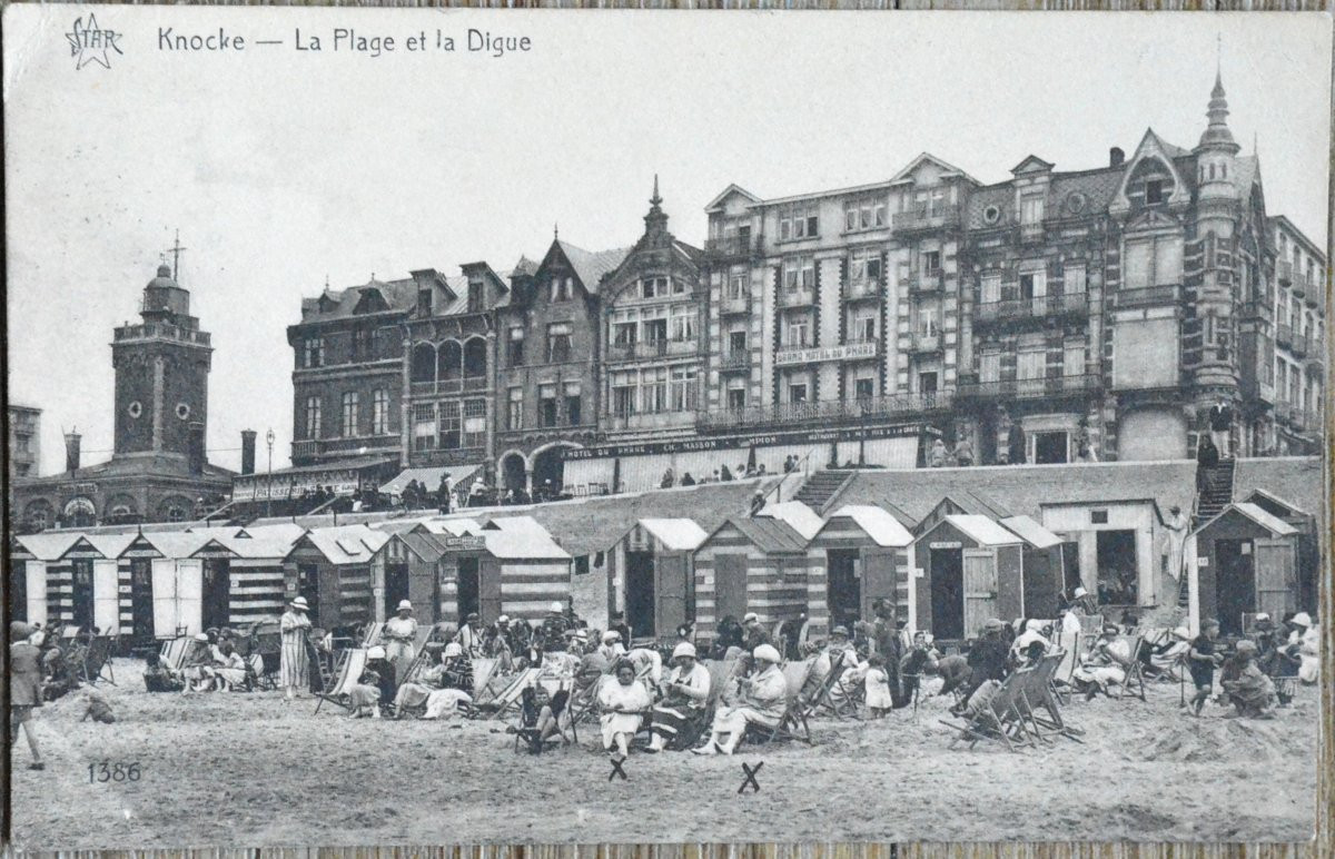 6 Views Of Knokke - Zoute Circa 1920/1930. The Beach-dyke.-photo-3