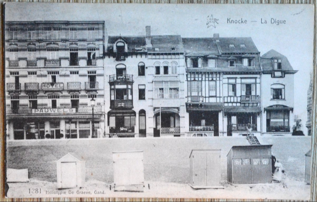 6 Views Of Knokke - Zoute Circa 1920/1930. The Beach-dyke.-photo-4