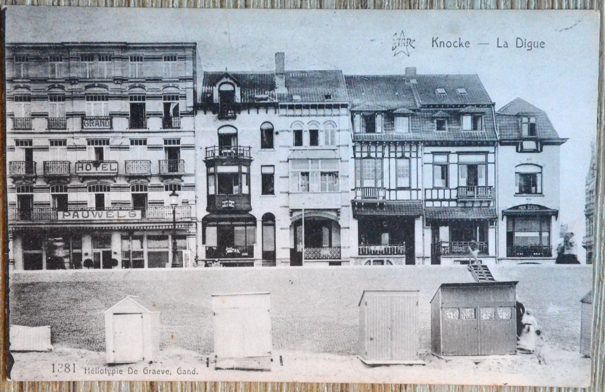 6 Views Of Knokke - Zoute Circa 1920/1930. The Beach-dyke.-photo-2