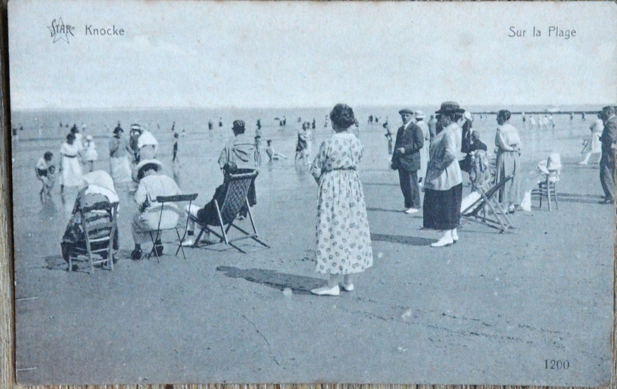 6 Views Of Knokke - Zoute Circa 1920/1930. The Beach-dyke.-photo-3