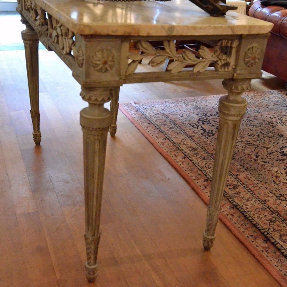 Importante console patinée. Ep. Louis XVI.-photo-2