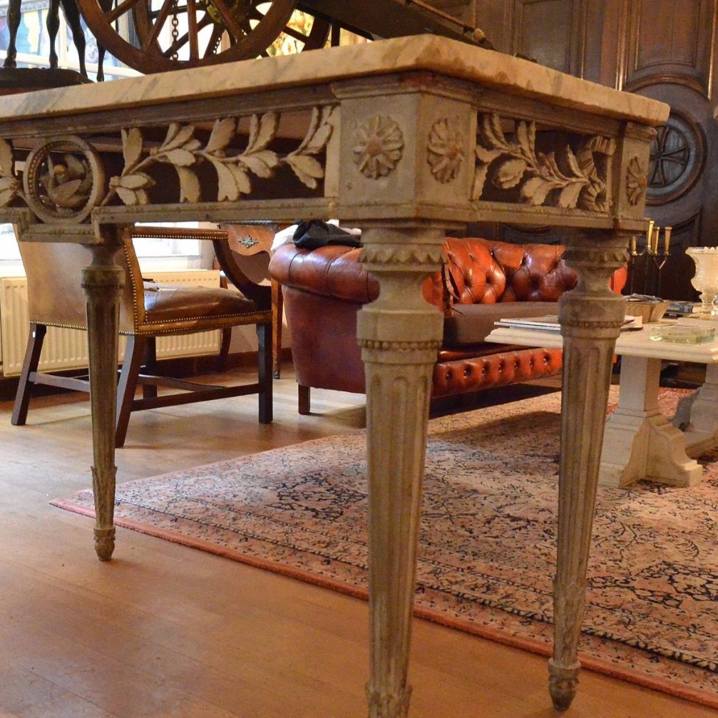 Importante console patinée. Ep. Louis XVI.-photo-3