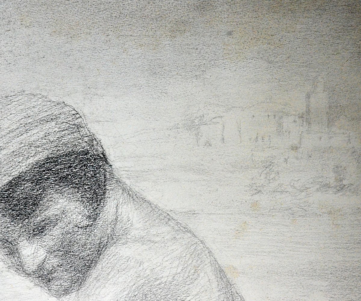 "Baigneuse devant le Bosphore" Georges  Geirnaert (1874 - 1955)-photo-4