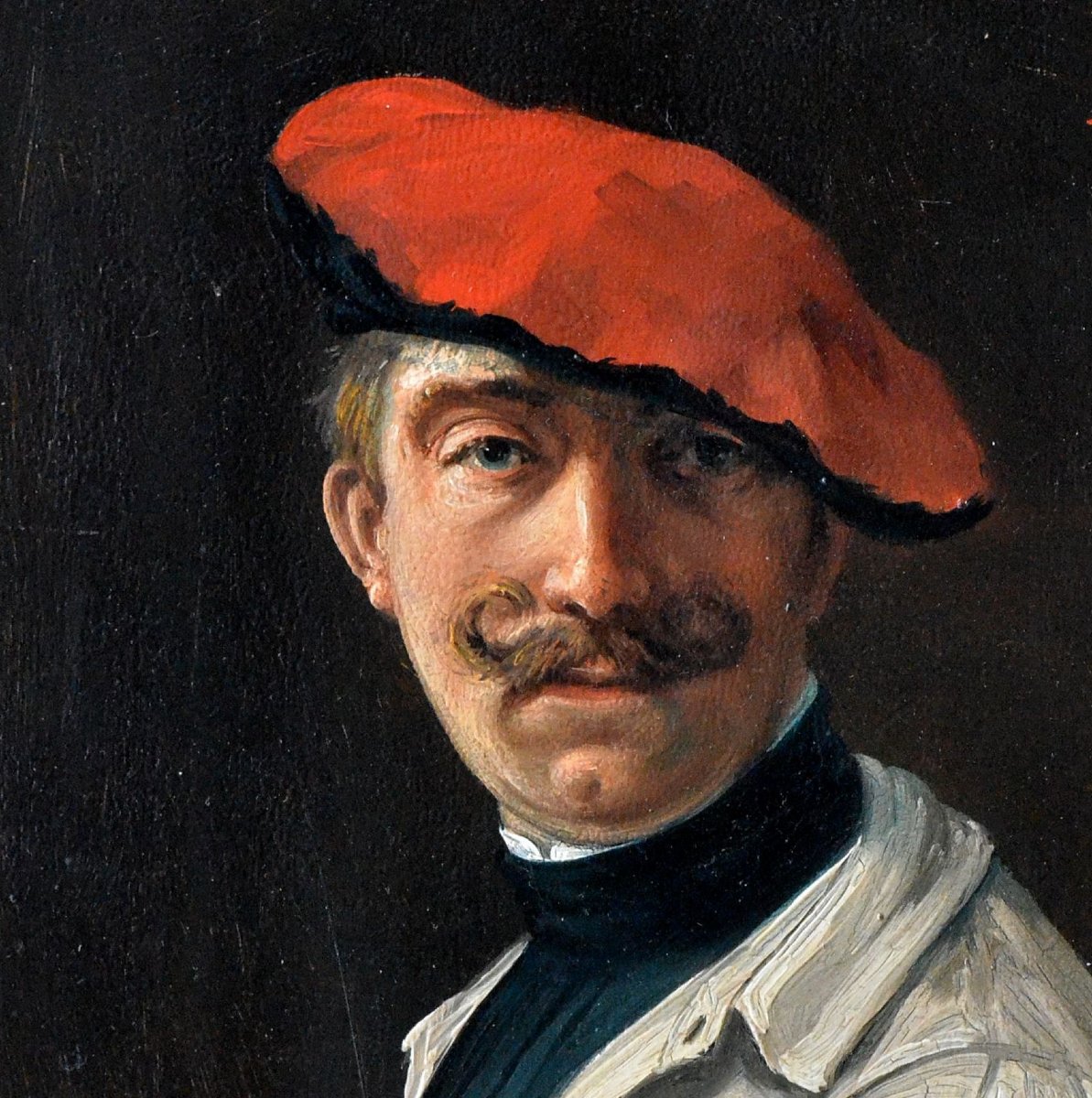 "Portrait d’un peintre." daté 1904.-photo-3
