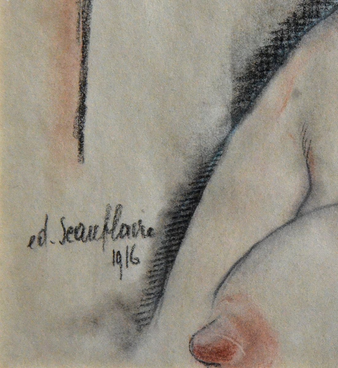 Edgar Scauflaire « Portrait de femme, 1916 »-photo-2