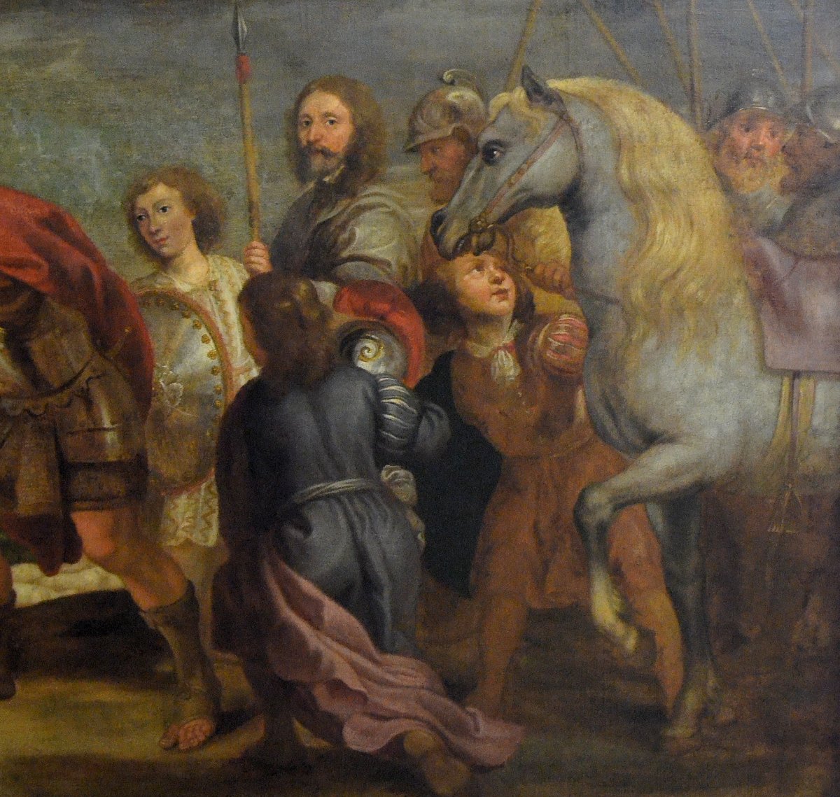 “esau And Jacob” (detail). A Very Important 17th-century Oil On Canvas.-photo-2