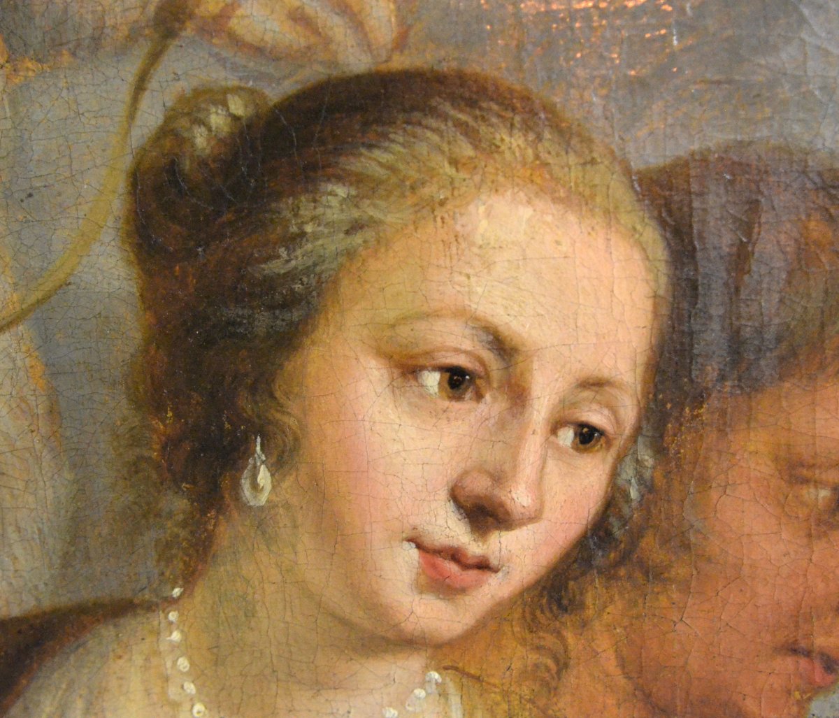 “esau And Jacob” (detail). A Very Important 17th-century Oil On Canvas.-photo-5