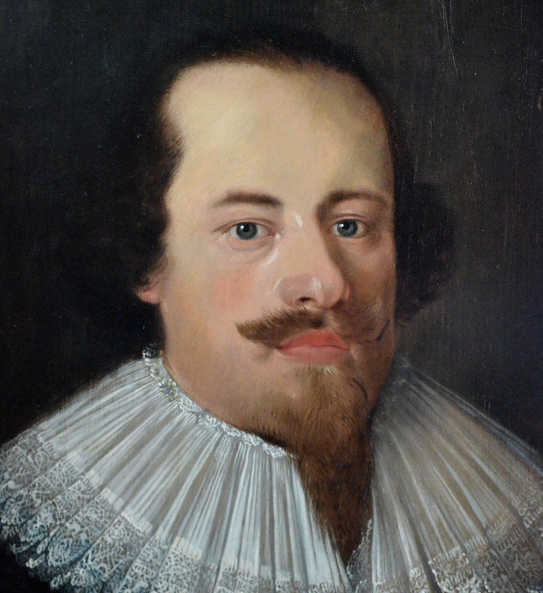 Portrait d’homme en 1633. Ecole Flamande.-photo-3