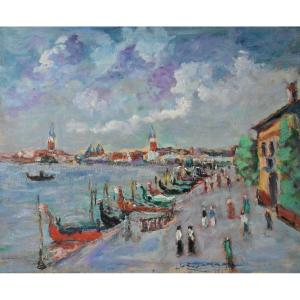 « Venise animée » Gaston-Luciano Faraoni.