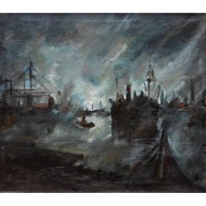 "the Sambre At Charleroi" By Pierre Paulus (1881 – 1959)