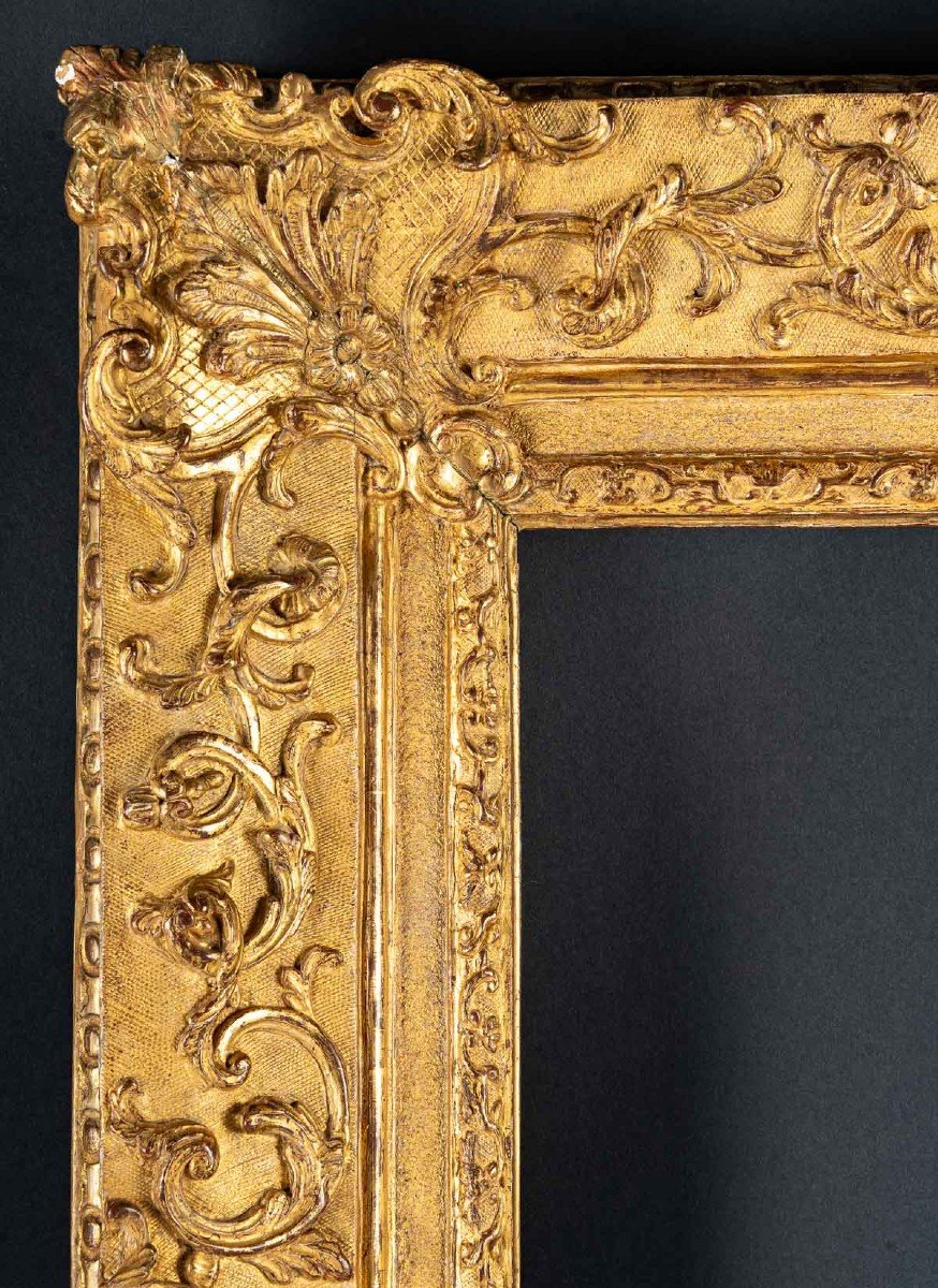 Superb Giltwood Frame From The Louis XIV Period-photo-2
