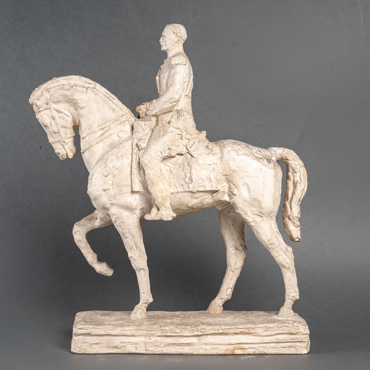 Esquisse En Plâtre Du Monument Au Maréchal Foch Par Robert Wlerick-photo-2