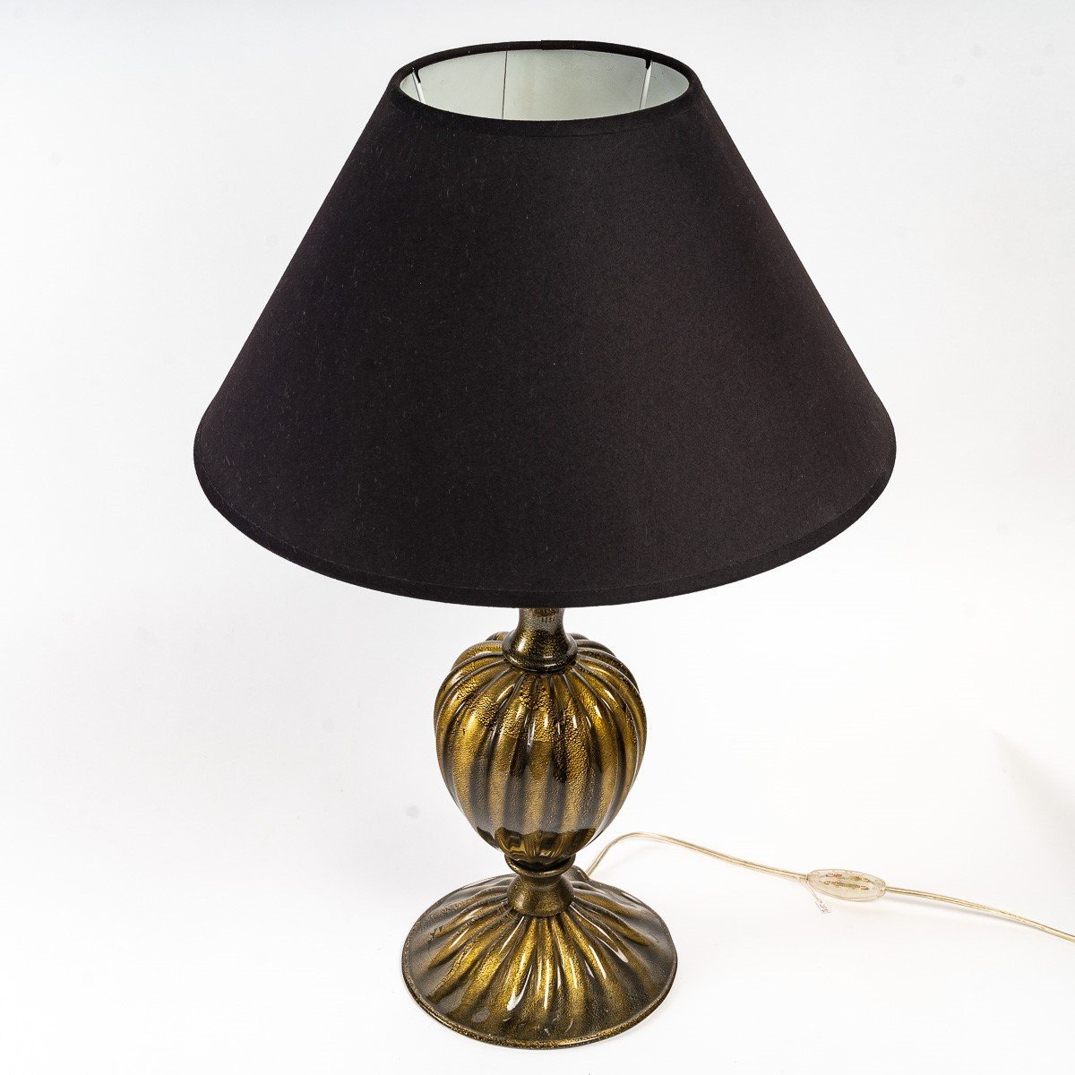 Pair Of Murano Glass Baluster Lamps, 1950s-photo-3