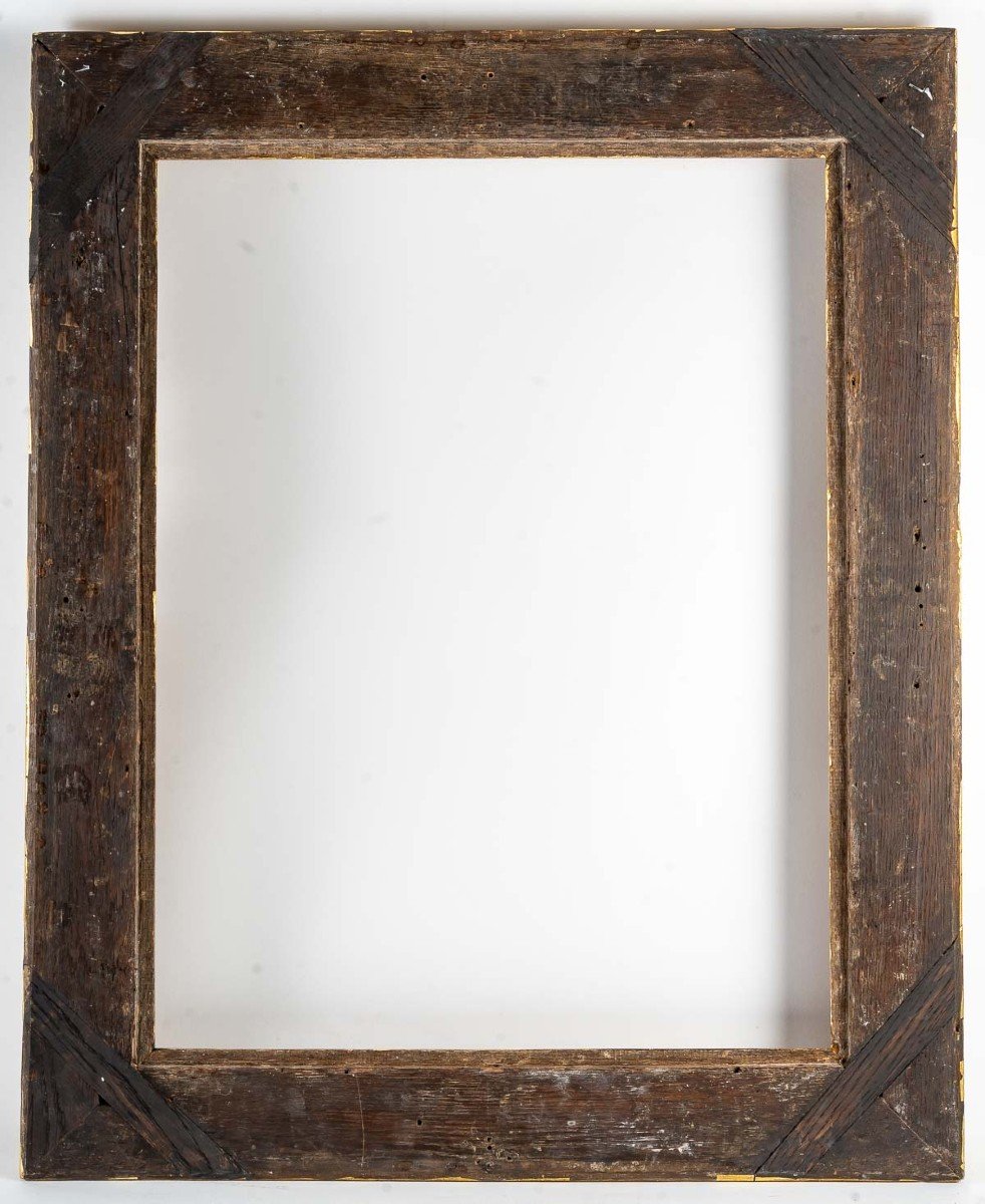 Gilded Carved Wood Frame, Louis XIV Period-photo-1