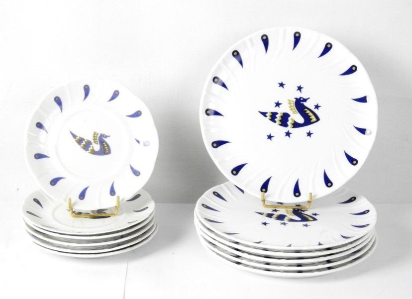 Twelve Plates After Jean Picart Le Doux For Air France