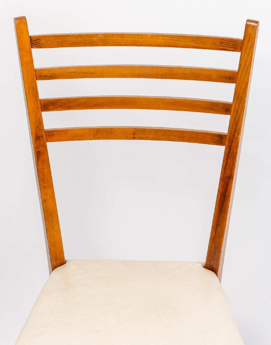 Suite Of Six Scandinavian Dining Room Chairs-photo-2