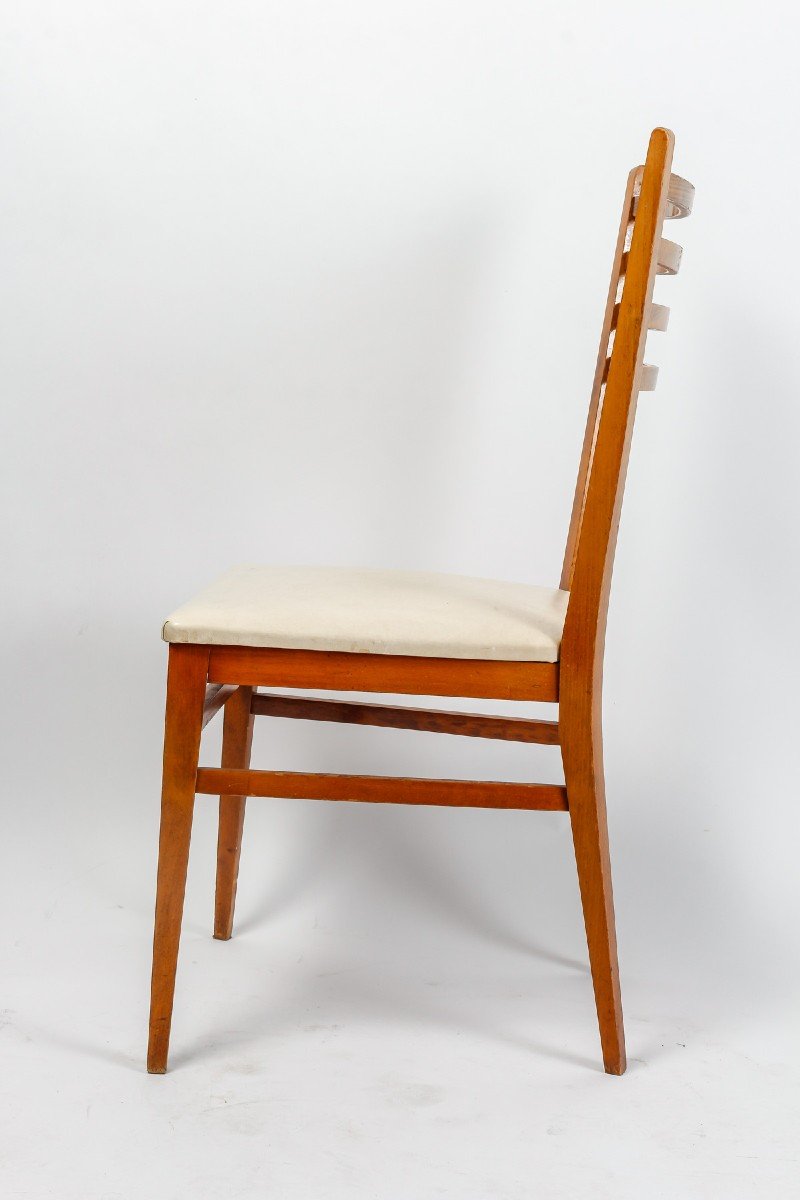 Suite Of Six Scandinavian Dining Room Chairs-photo-3