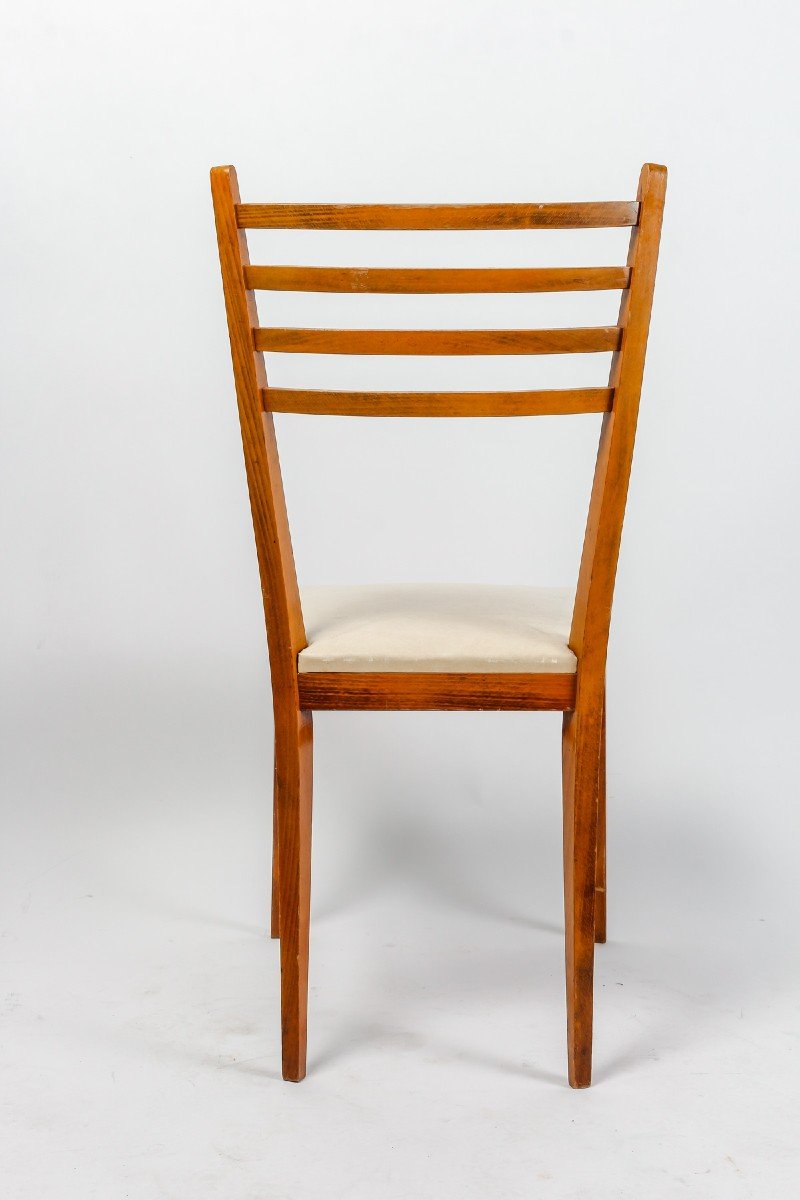 Suite Of Six Scandinavian Dining Room Chairs-photo-4