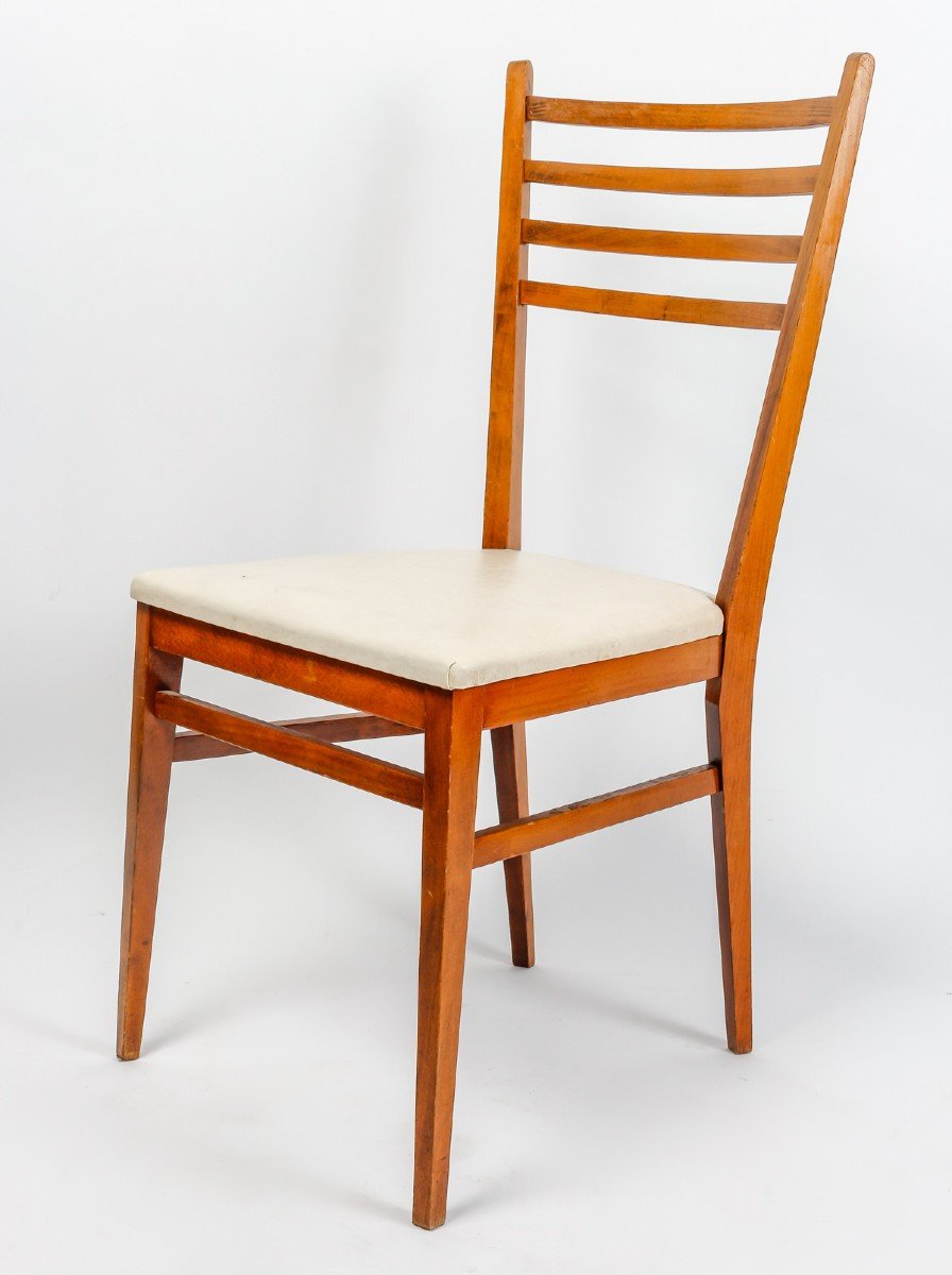 Suite De Six Chaises De Salle à Manger, Italie, années 1950-60