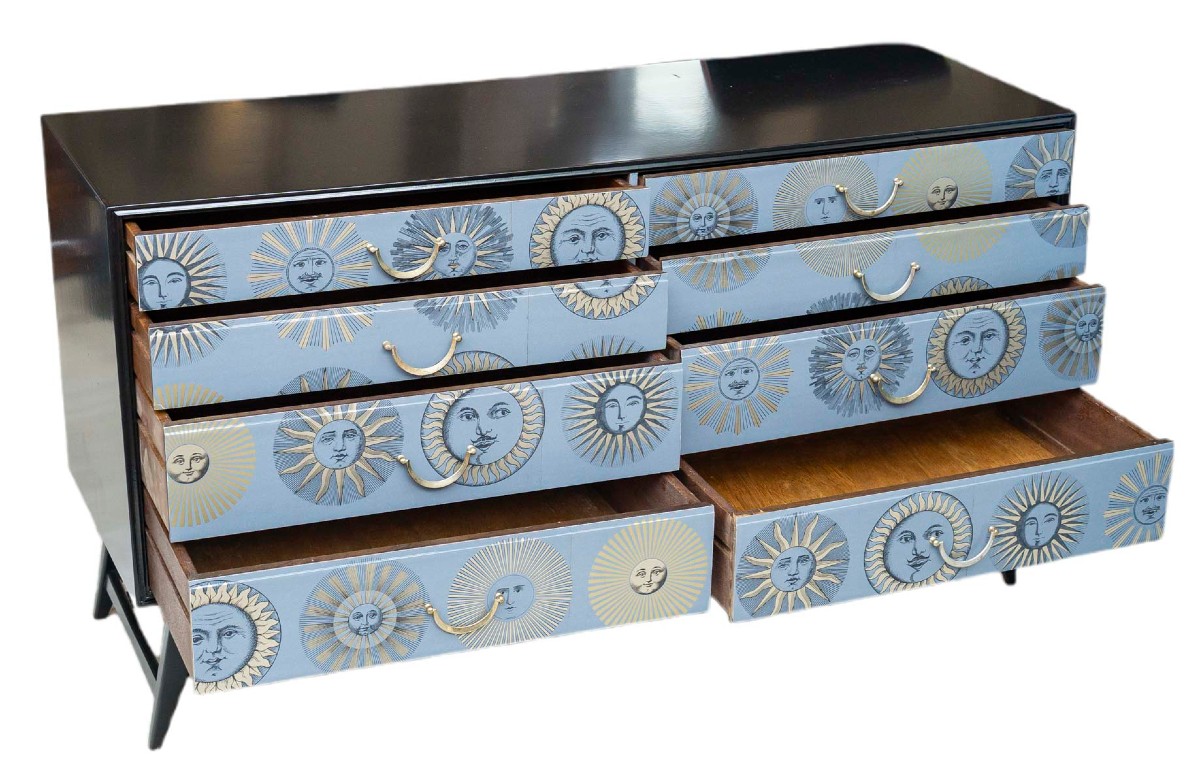 Commode Dans Le Goût De Piero Fornasetti-photo-2