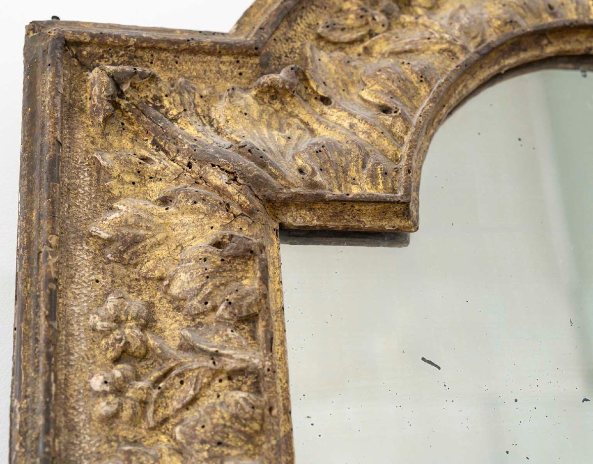 Cadre en bois sculpté d'époque XVIIème siècle-photo-4