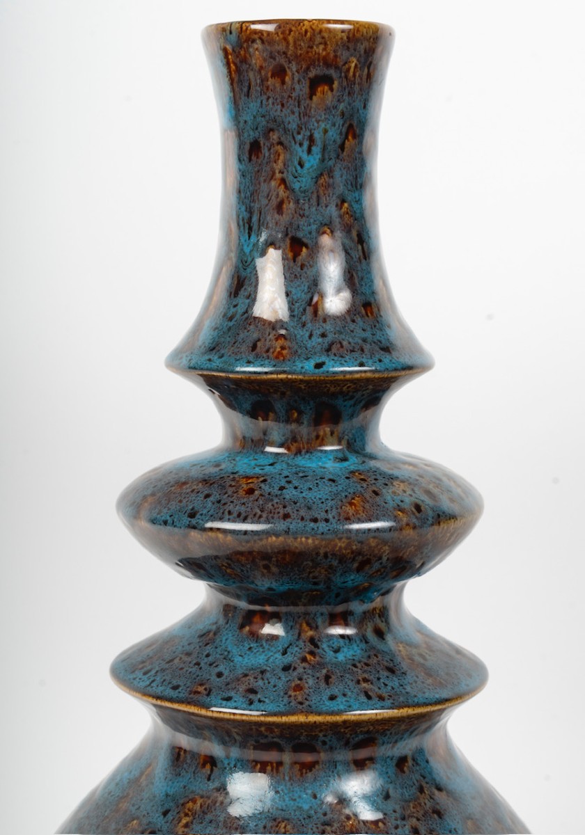 Large Baluster-shaped Ceramic Vase From The 1950s-60s-photo-2