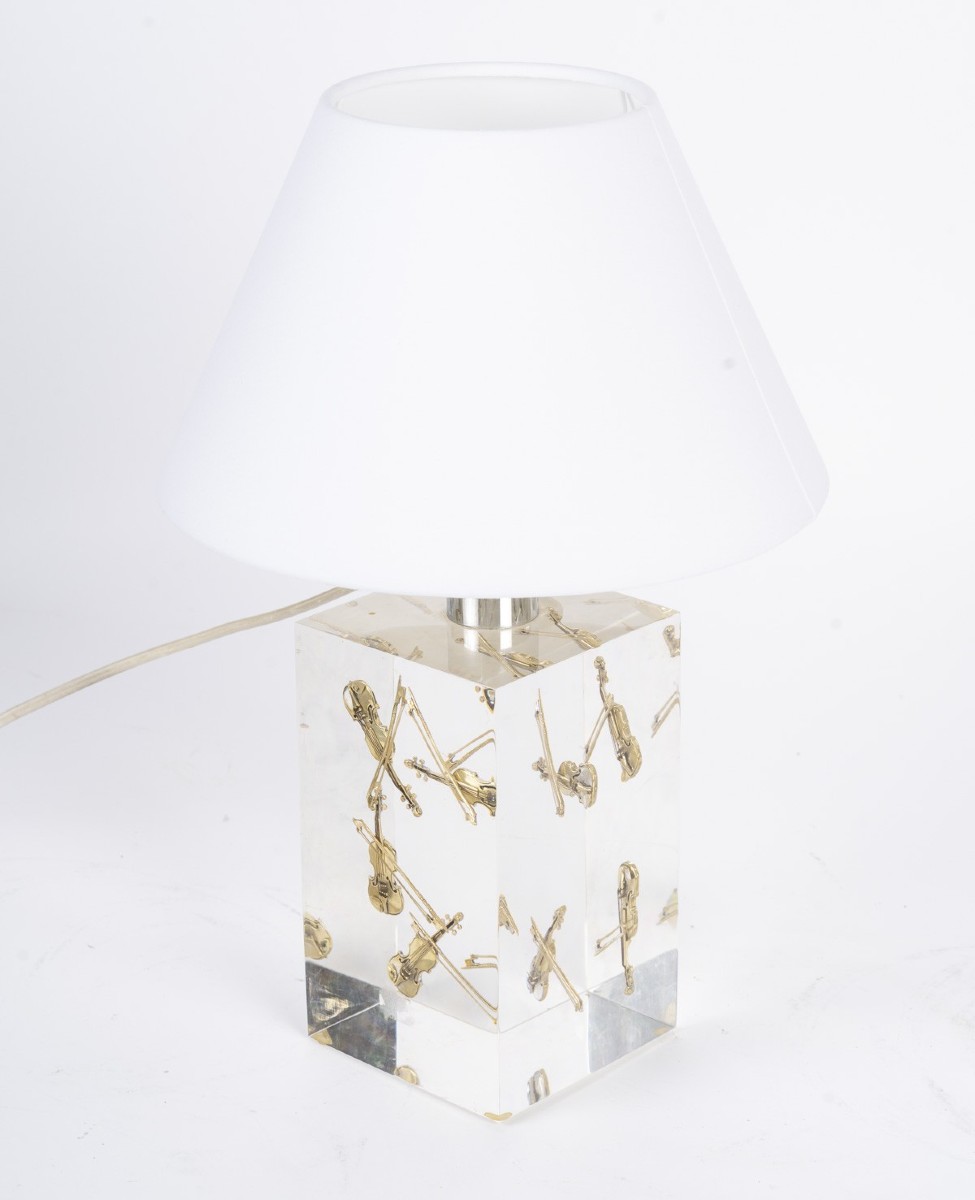 Table Lamp In The Style Of Pierre Giraudon, 1970s-photo-4